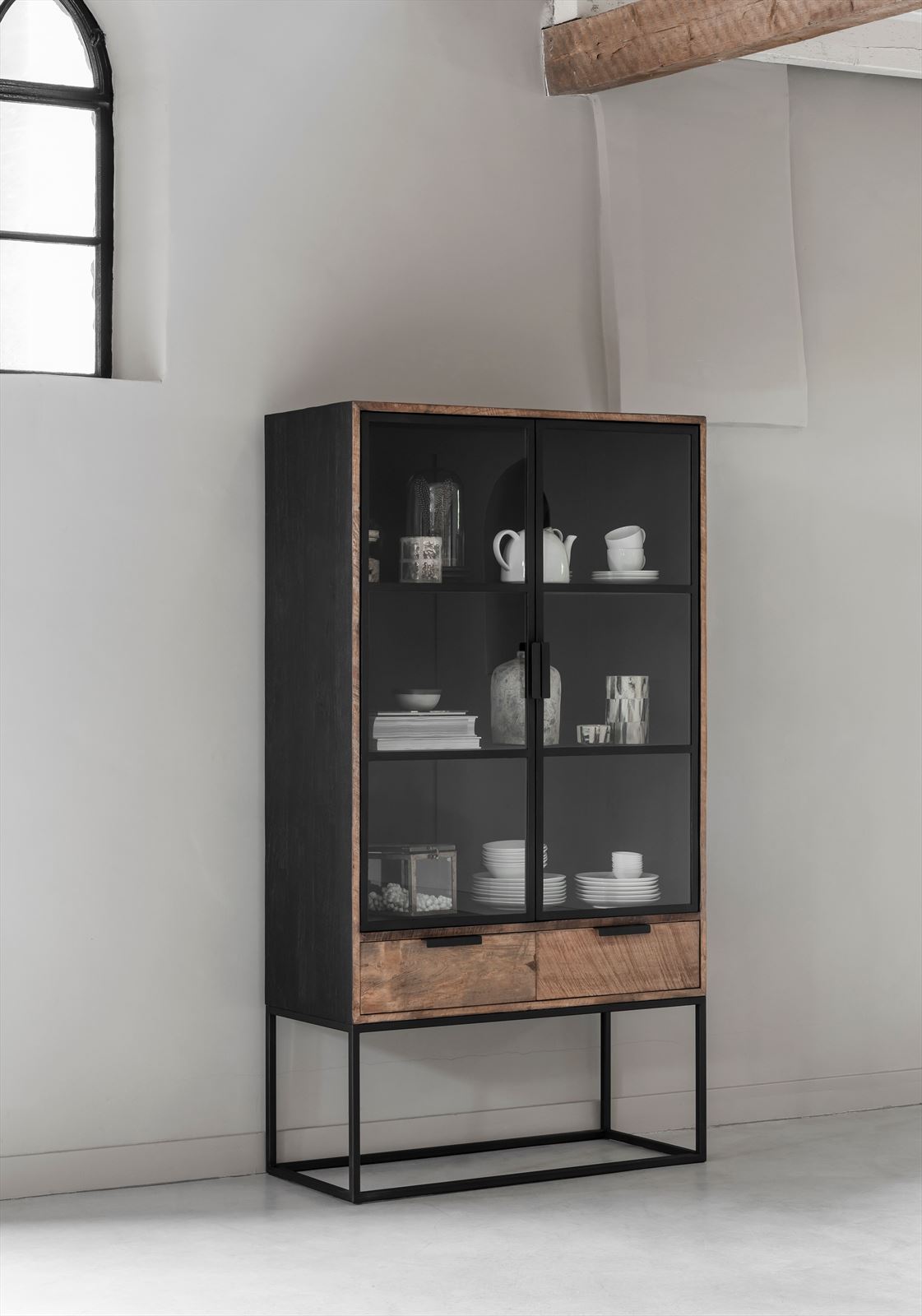DTP Home Showcase Cosmo No.1, 2 doors, 2 drawers in a room setting