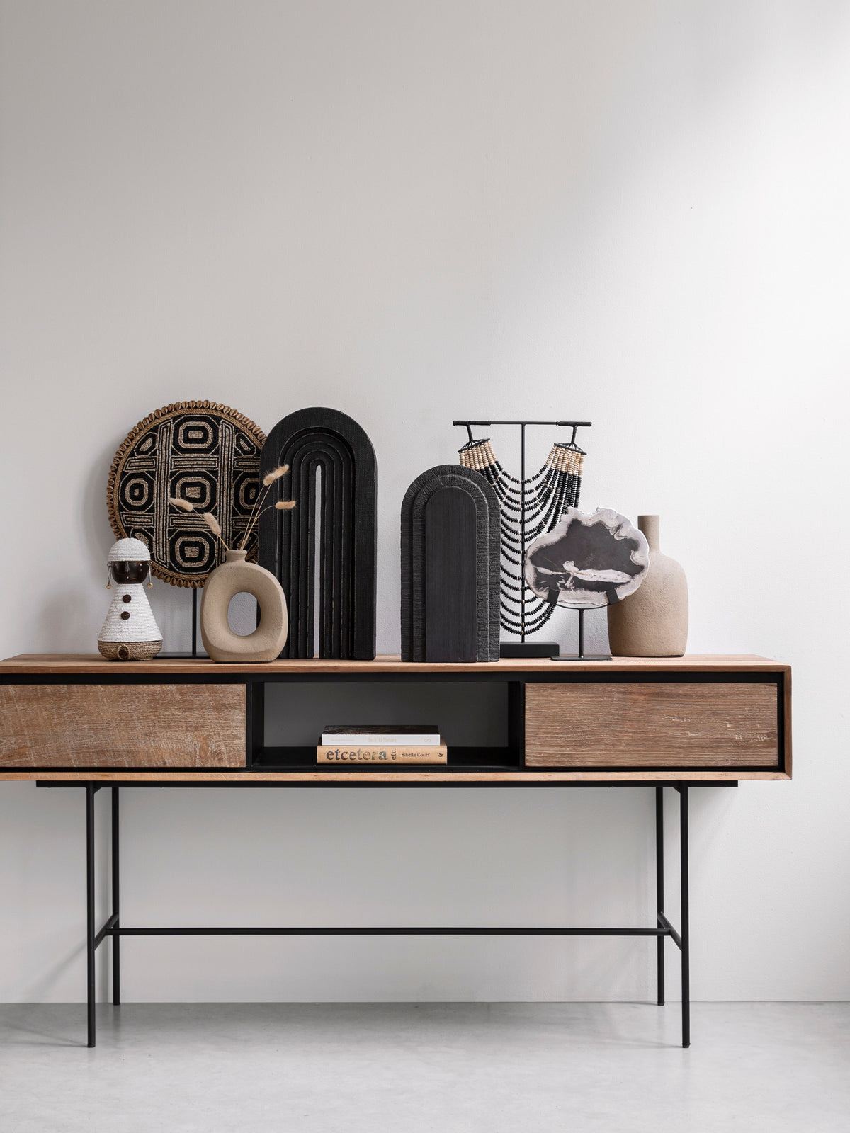 DTP Home Sideboard Metropole, 2 drawers, open rack in a room setting