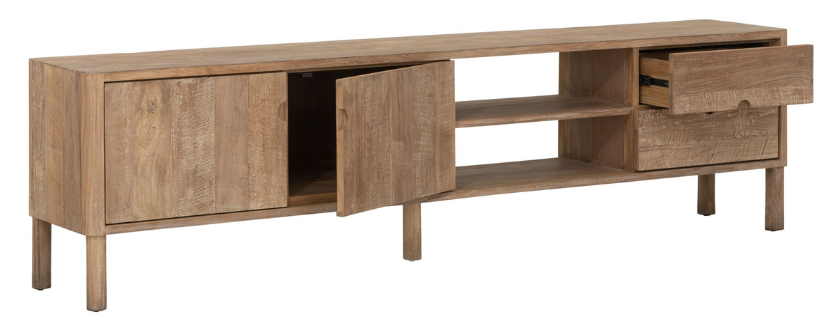 DTP Home TV stand Apollo No.2 large, 2 doors, 2 open racks, 2 drawers