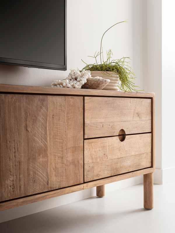 DTP Home TV Stand Apollo No.2, small, 2 doors, 2 drawers detail