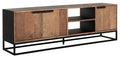 DTP Home TV stand Cosmo No.2 medium, 3 doors, 2 open racks