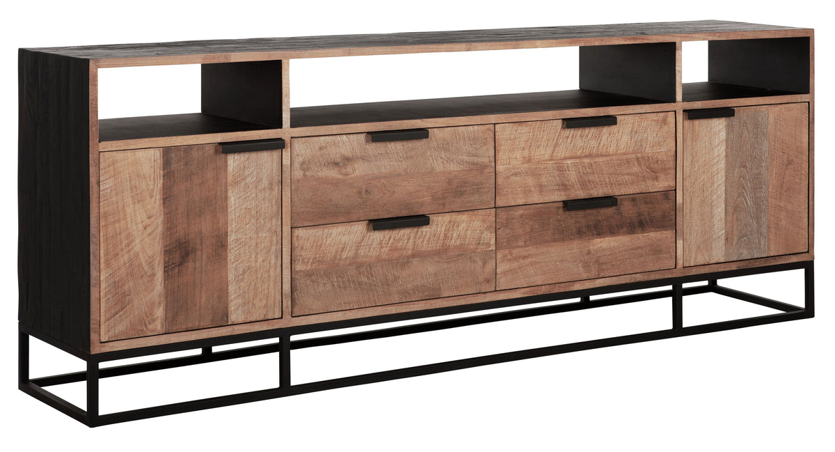 DTP Home TV stand Cosmo No.3 high, 2 doors, 4 drawers, 3 open racks