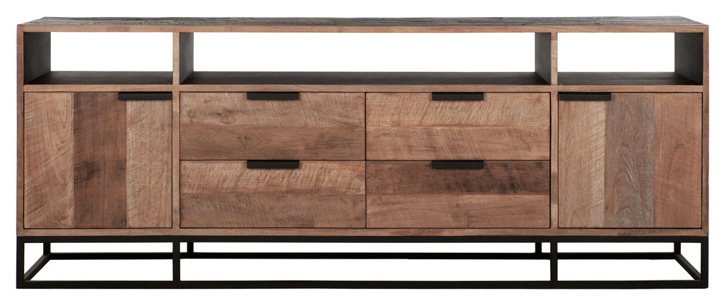 DTP Home TV stand Cosmo No.3 high, 2 doors, 4 drawers, 3 open racks