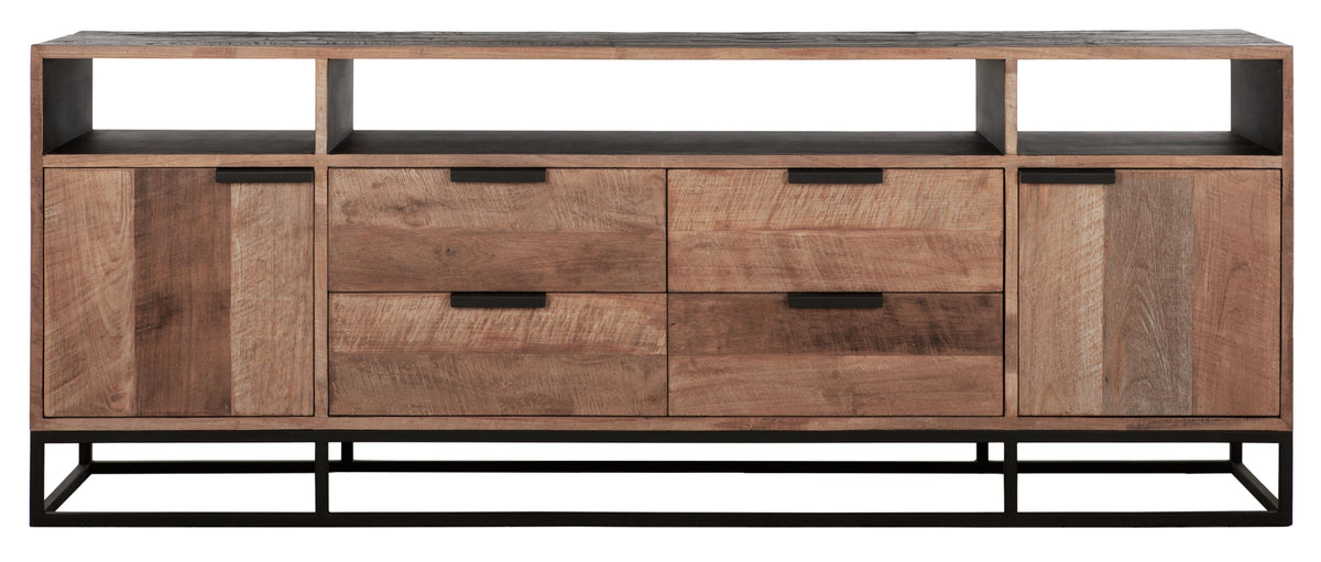 DTP Home TV stand Cosmo No.3 high, 2 doors, 4 drawers, 3 open racks