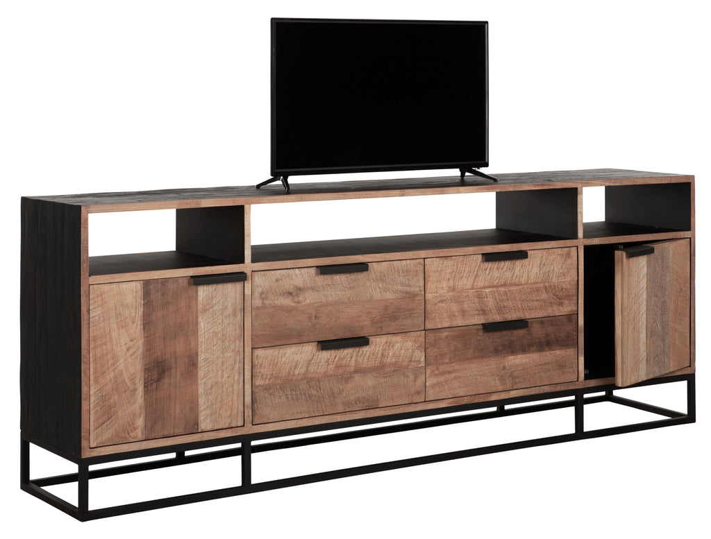DTP Home TV stand Cosmo No.3 high, 2 doors, 4 drawers, 3 open racks