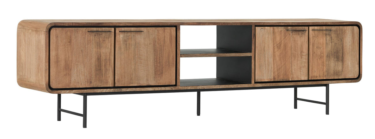 DTP Home TV stand Evo large, 4 doors, 2 open racks