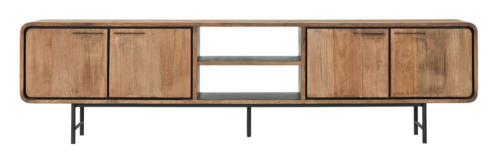 DTP Home TV stand Evo large, 4 doors, 2 open racks