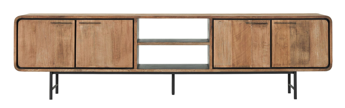 DTP Home TV stand Evo large, 4 doors, 2 open racks
