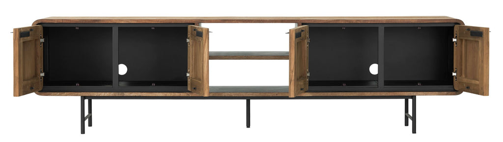 DTP Home TV stand Evo large, 4 doors, 2 open racks