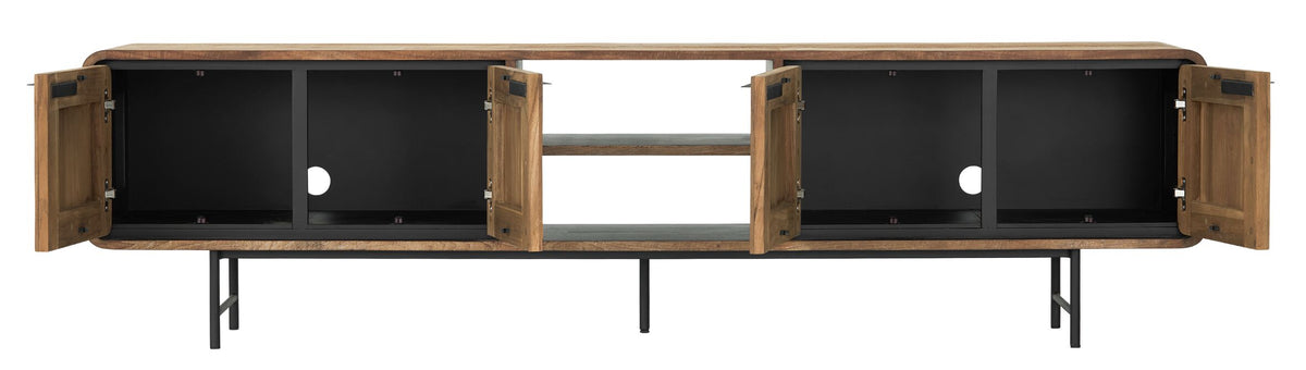 DTP Home TV stand Evo large, 4 doors, 2 open racks