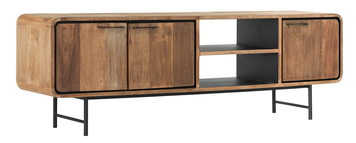 DTP Home TV stand Evo medium, 3 doors, 2 open racks