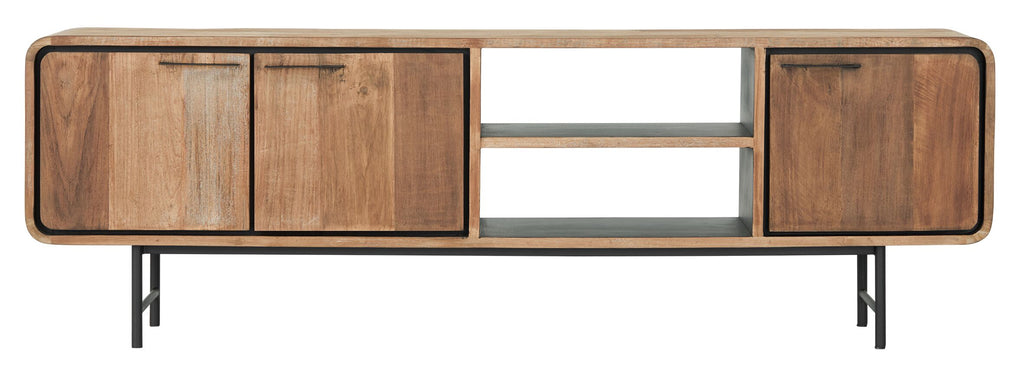 DTP Home TV stand Evo medium, 3 doors, 2 open racks