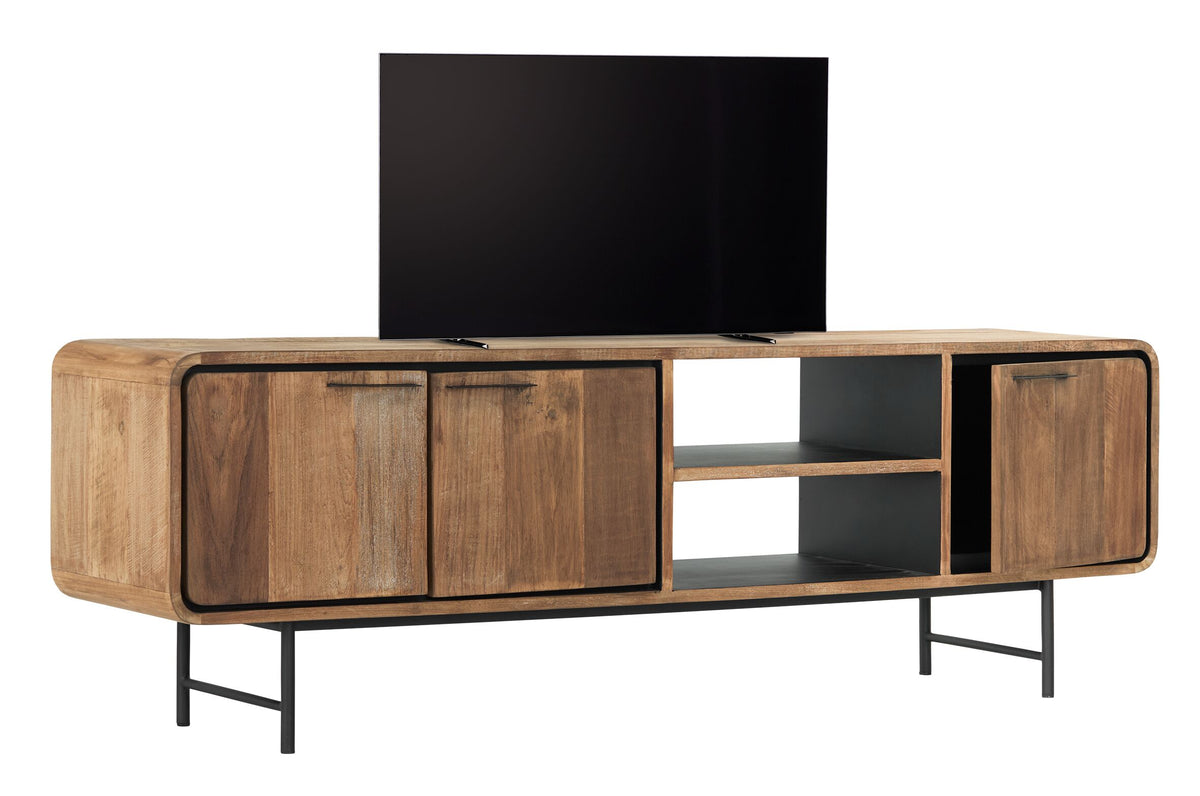 DTP Home TV stand Evo medium, 3 doors, 2 open racks