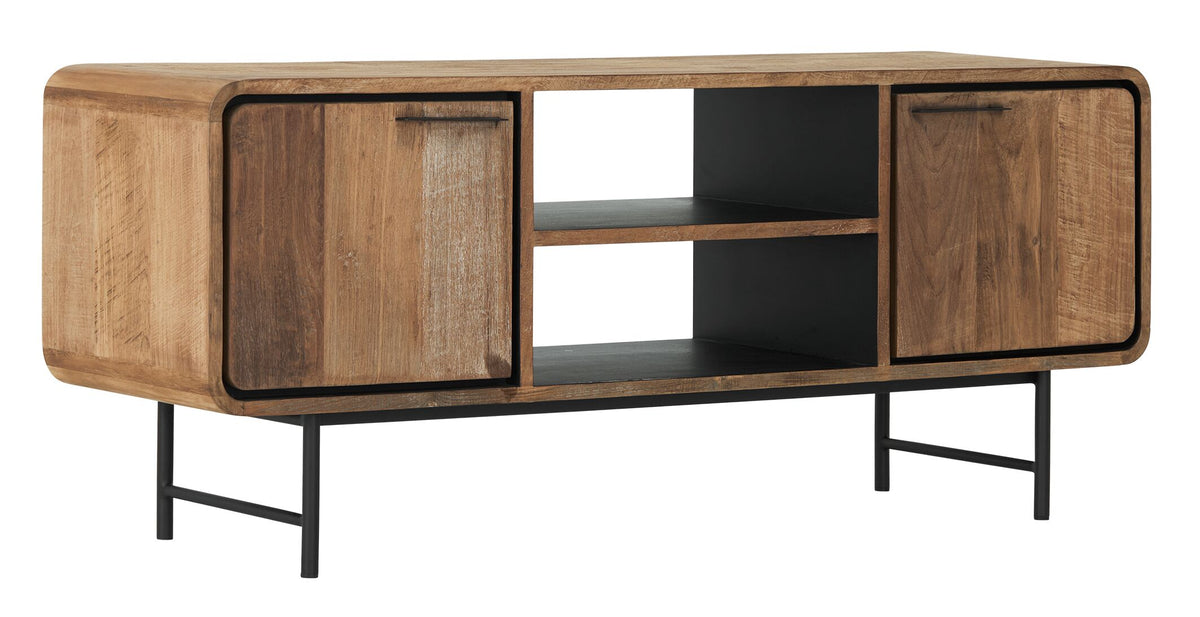 DTP Home TV stand Evo small, 2 doors, 2 open racks