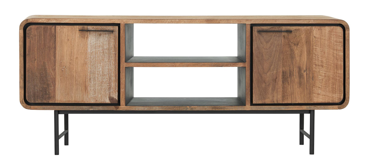 DTP Home TV stand Evo small, 2 doors, 2 open racks