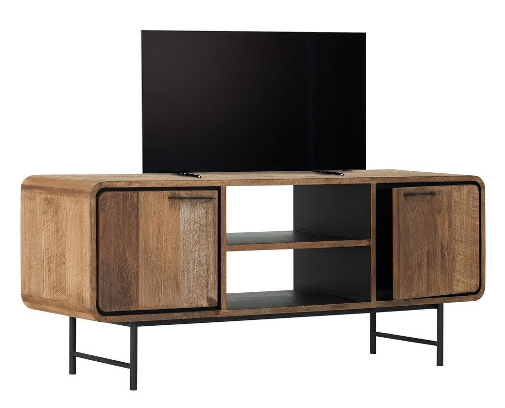 DTP Home TV stand Evo small, 2 doors, 2 open racks