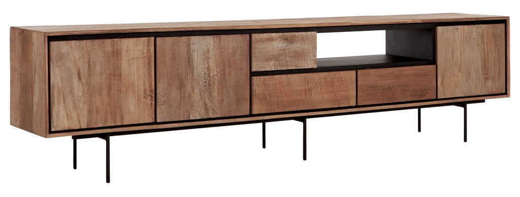 DTP Home TV stand Metropole extra large, 3 doors, 3 drawers, open rack