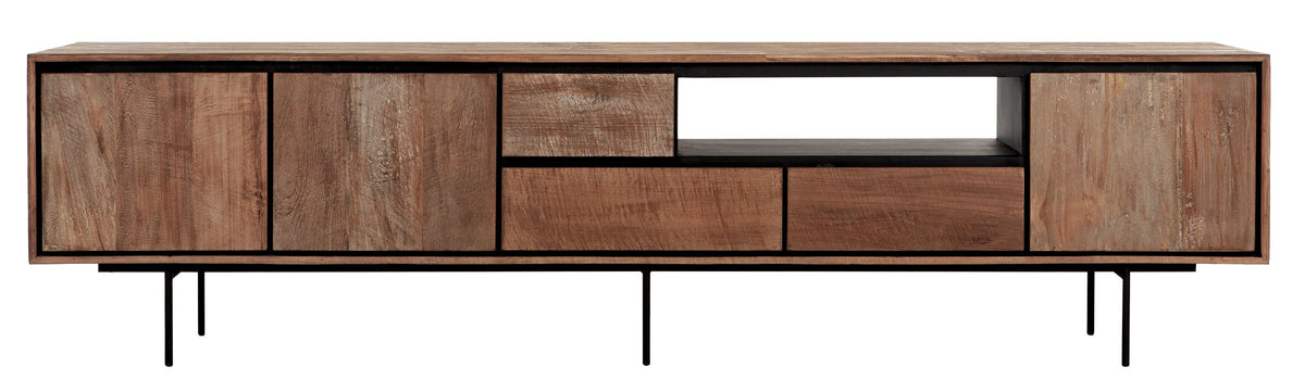 DTP Home TV stand Metropole extra large, 3 doors, 3 drawers, open rack