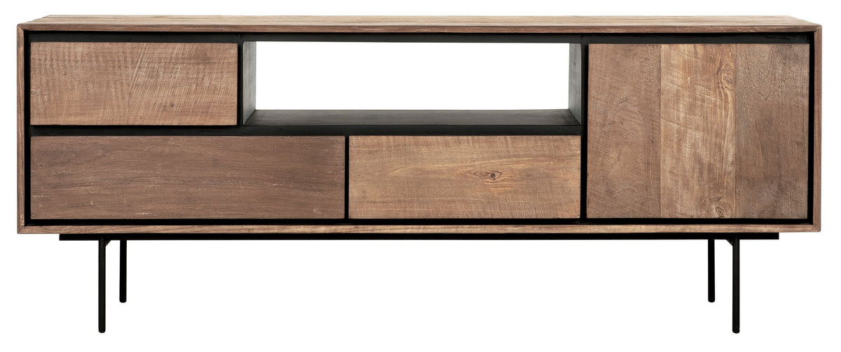 DTP Home TV stand Metropole medium, 1 door, 3 drawers, open rack