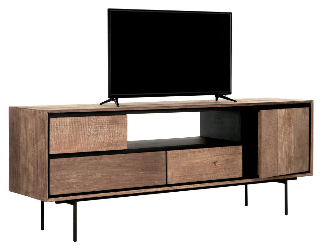 DTP Home TV stand Metropole medium, 1 door, 3 drawers, open rack