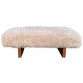 Keiichi Pebworth Bench in Faux Mongolian Fur
