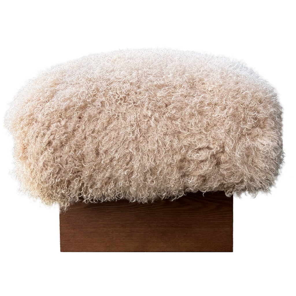 Keiichi Pebworth Bench in Faux Mongolian Fur, view 5