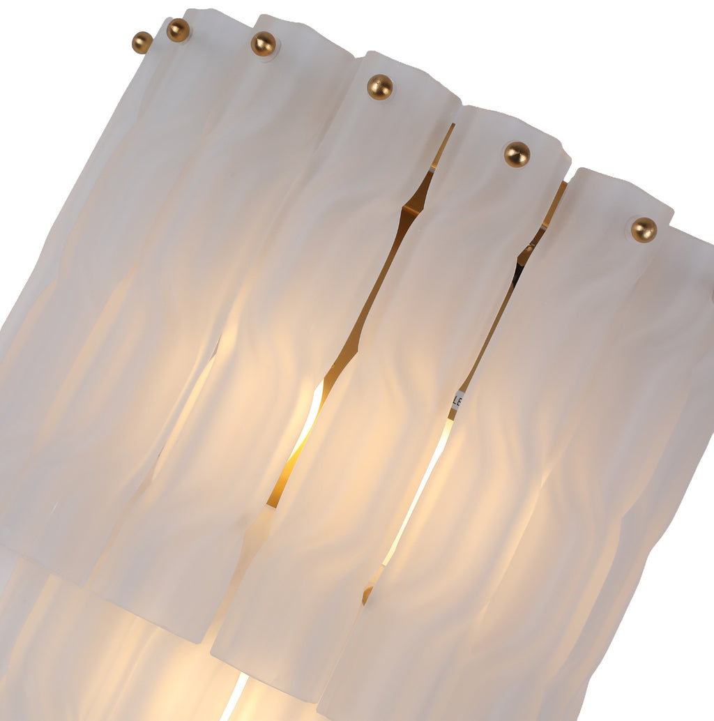 Keiichi Twisted Frosted Glass Wall Light, view 3