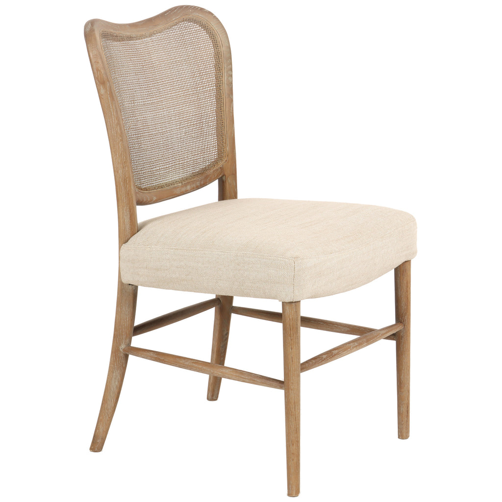 Keiichi Chadlington Rattan and Natural Linen Dining Chair