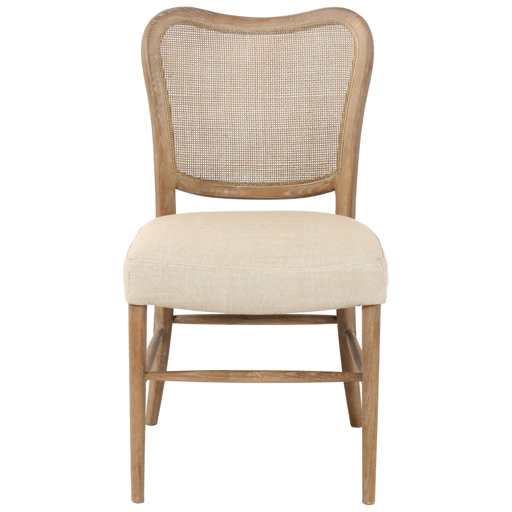 Keiichi Chadlington Rattan and Natural Linen Dining Chair, view 4