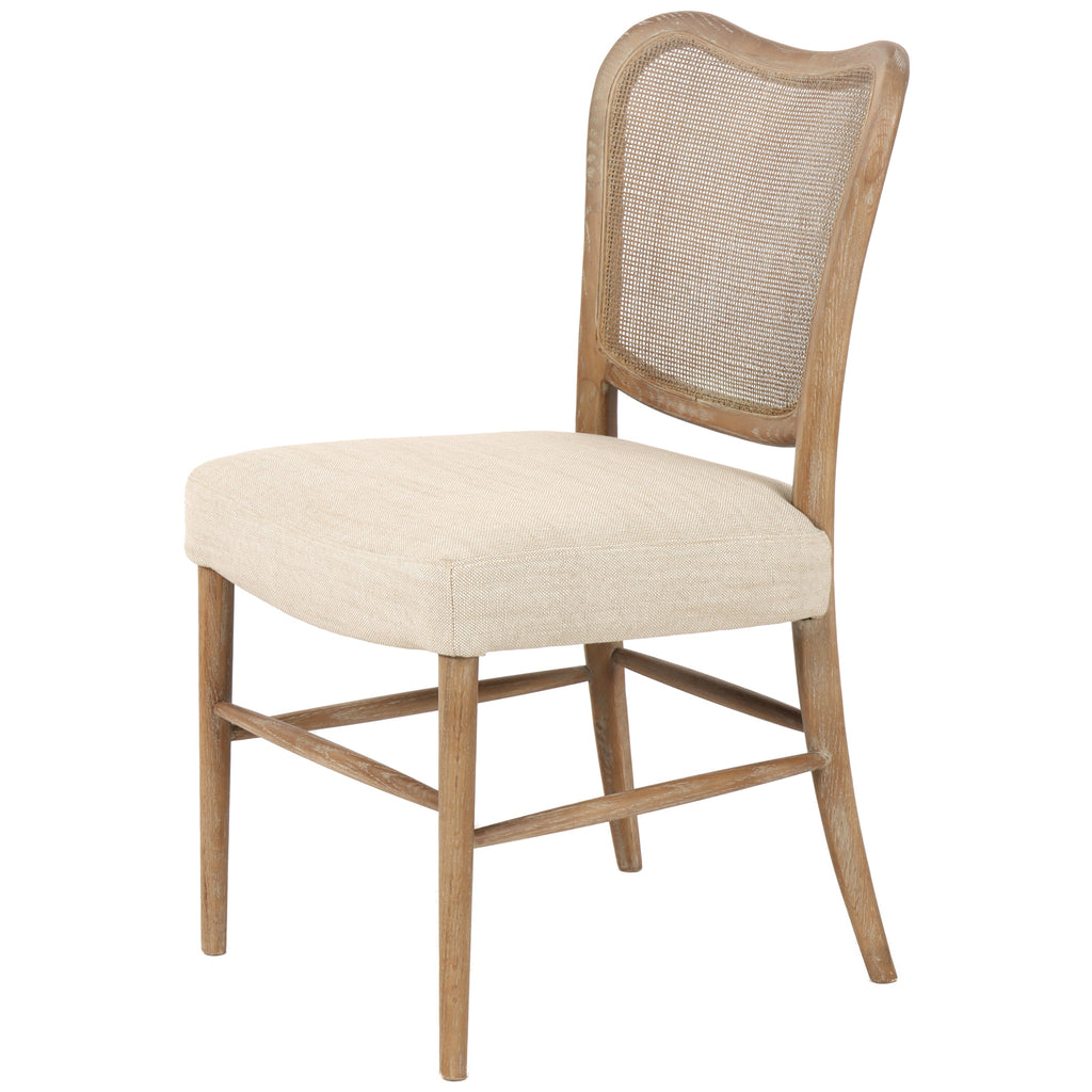 Keiichi Chadlington Rattan and Natural Linen Dining Chair, view 5