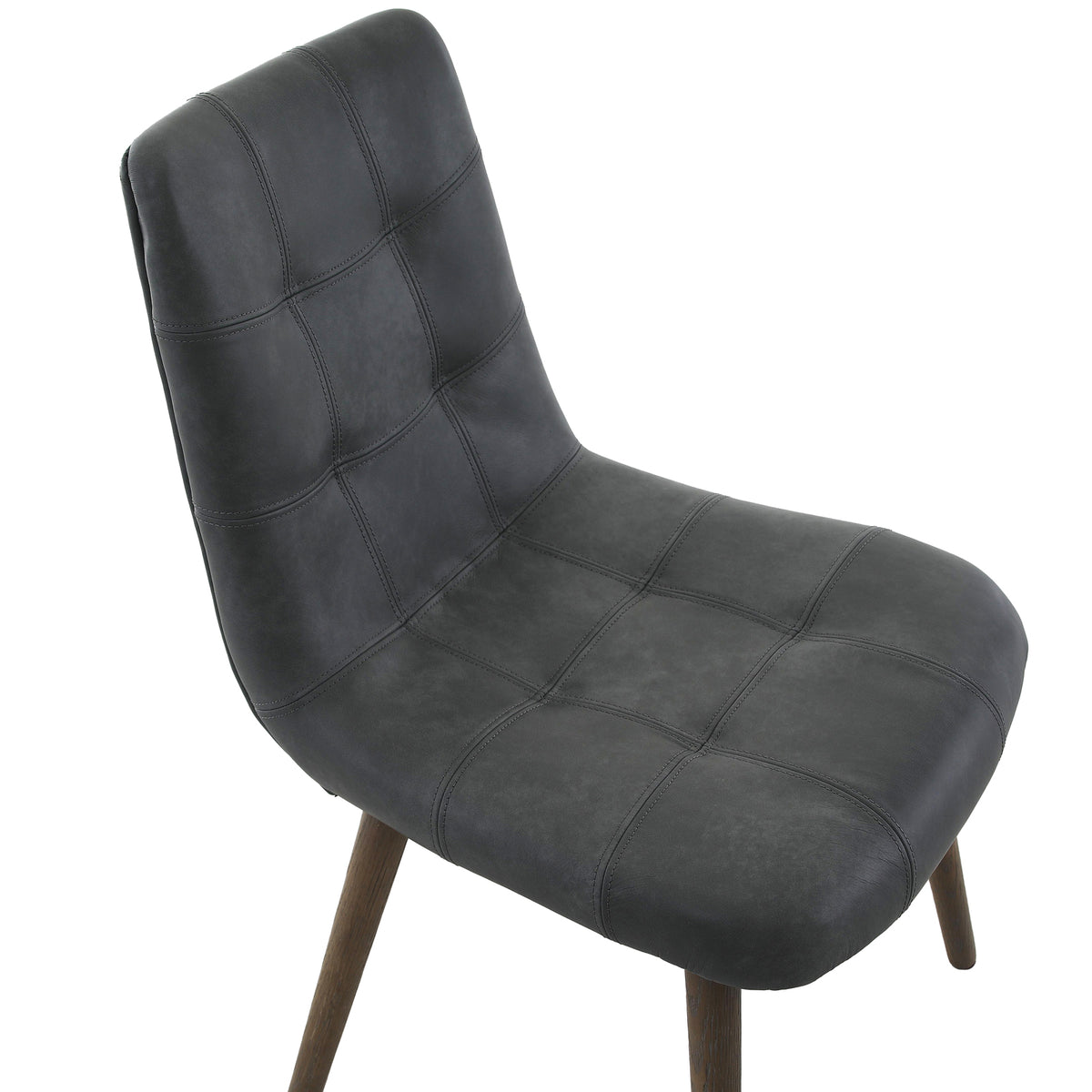 Keiichi Winchcombe Dining Chair in Grey Leather, view 4