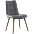 Keiichi Winchcombe Dining Chair in Grey Leather