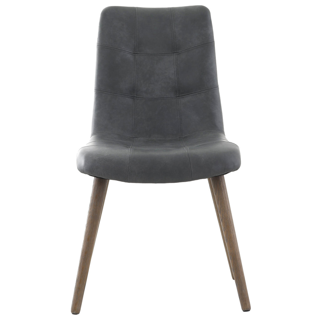 Keiichi Winchcombe Dining Chair in Grey Leather, view 3