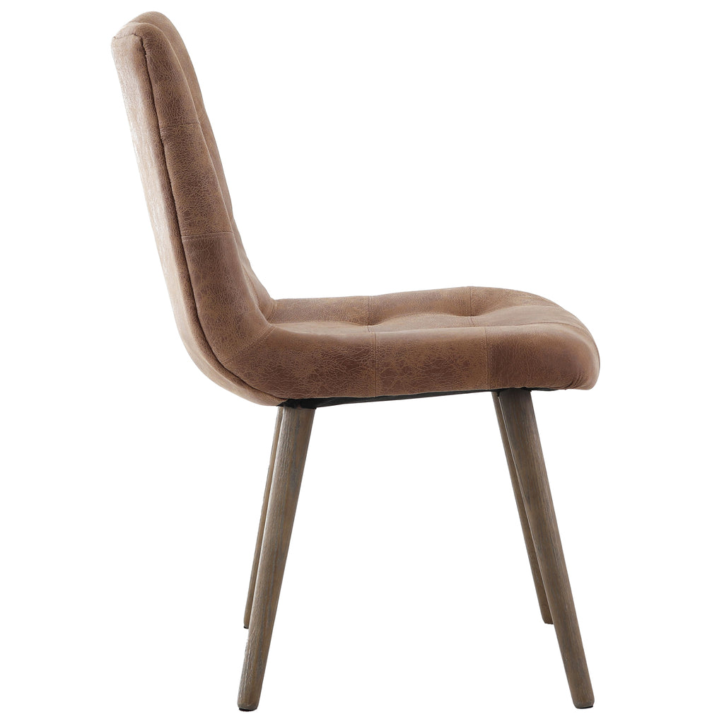 Keiichi Winchcombe Dining Chair in Tan Leather, view 11