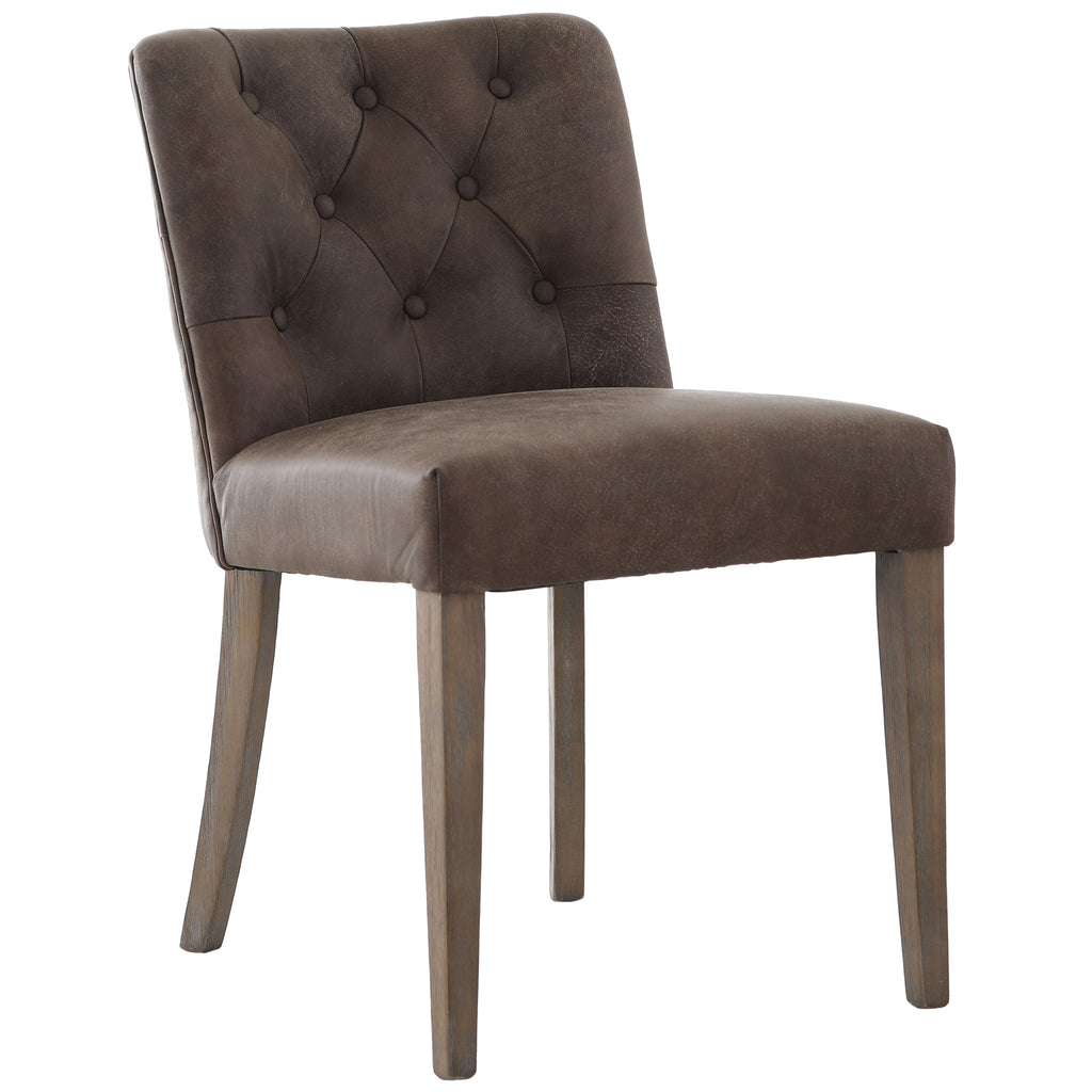 Keiichi Dumbleton Dining Chair in Italian Top Leather