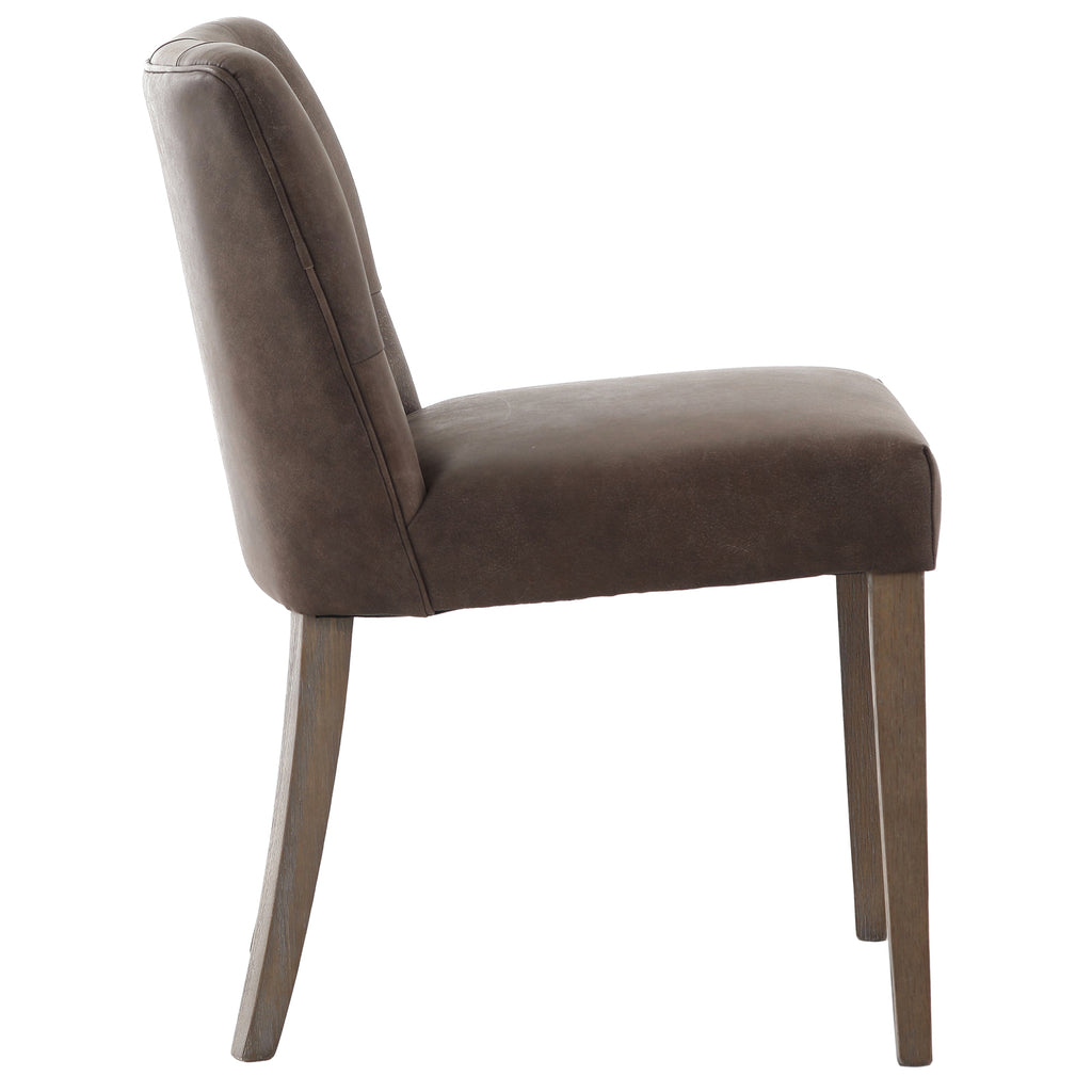 Keiichi Dumbleton Dining Chair in Italian Top Leather, view 4