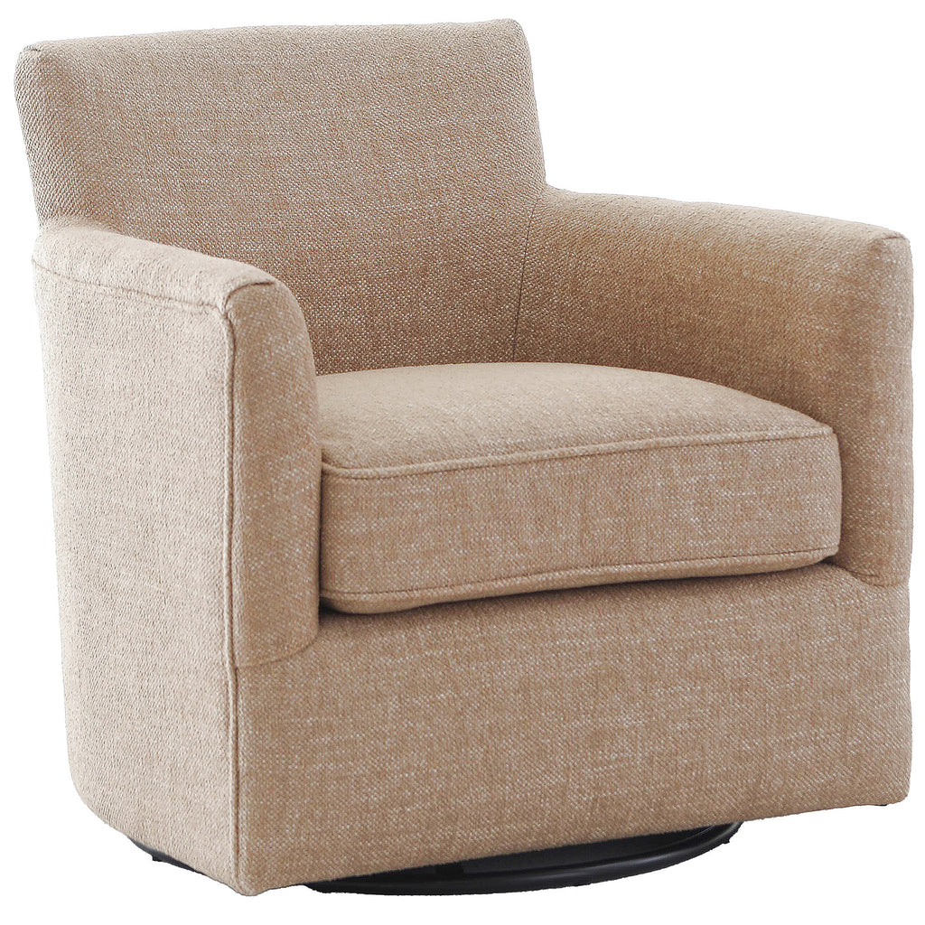 Keiichi Paxford Swivel Chair in Camel