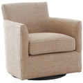 Keiichi Paxford Swivel Chair in Camel