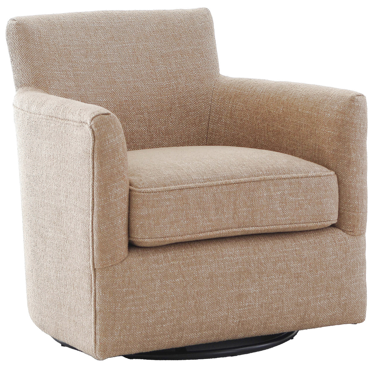 Keiichi Paxford Swivel Chair in Camel