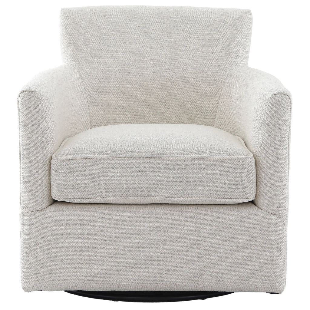 Keiichi Paxford Swivel Chair in Off-White, view 16