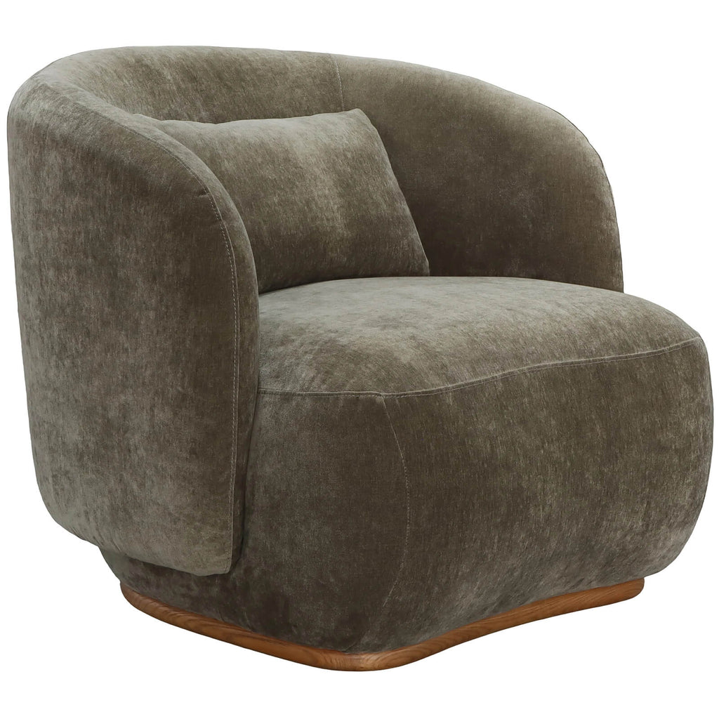Keiichi Heythrop Swivel Chair in Moss
