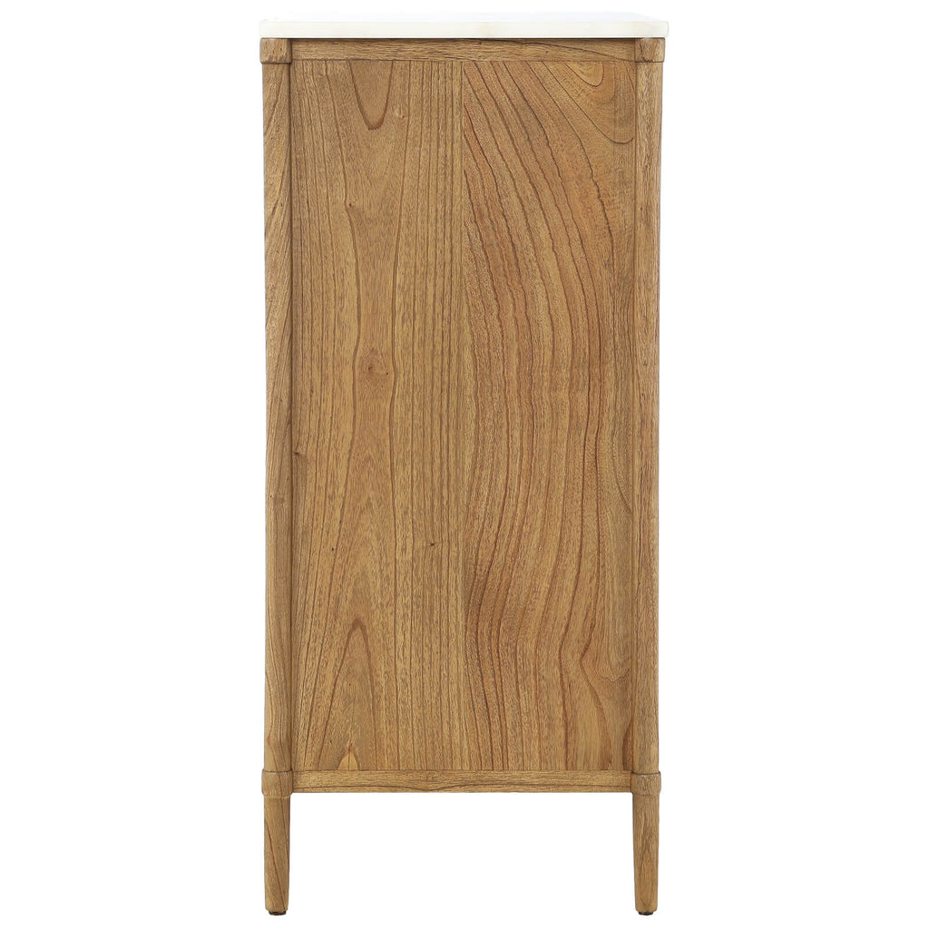 Keiichi Highgrove 5 Drawer Chest of Drawers with Marble Top, view 5