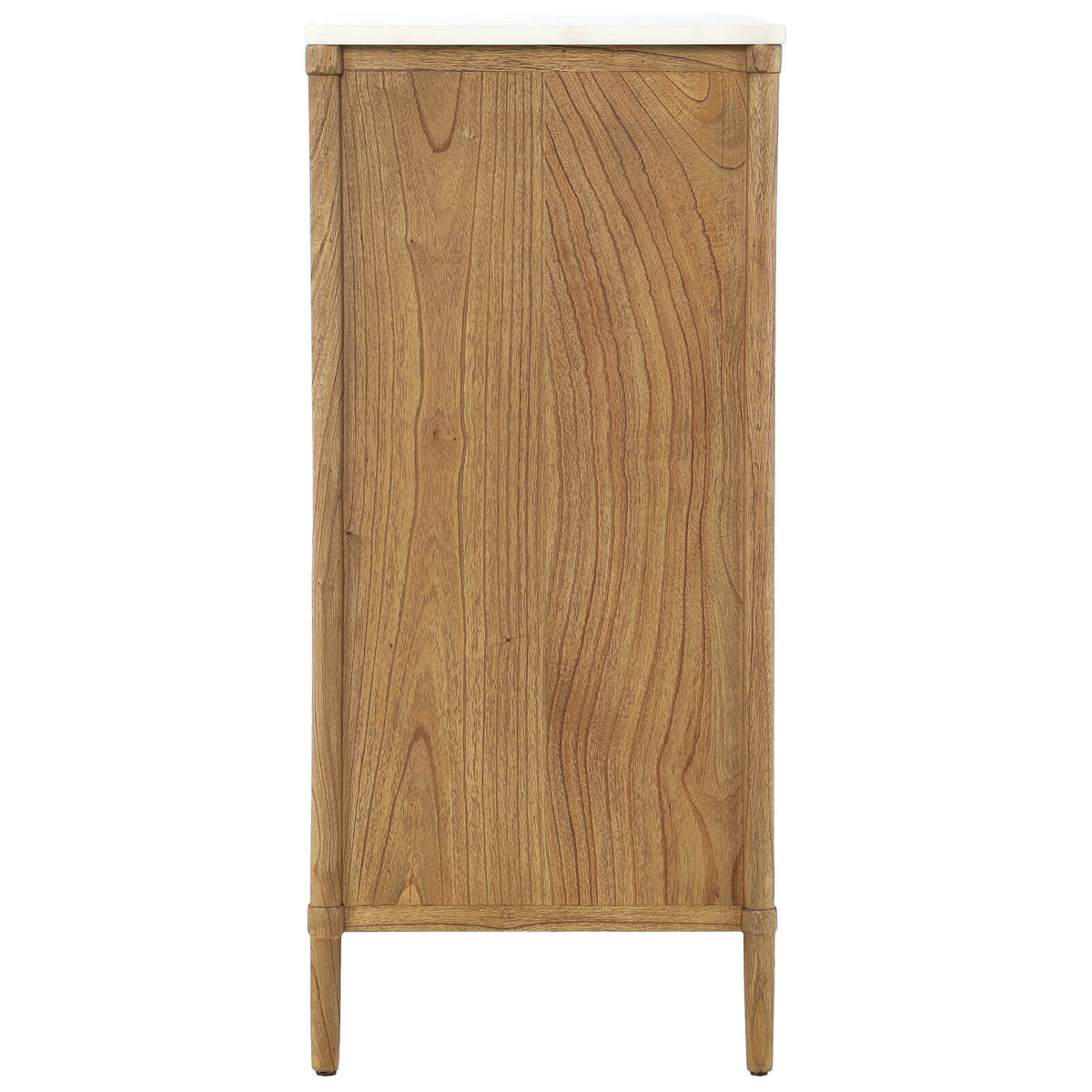 Keiichi Highgrove 5 Drawer Chest of Drawers with Marble Top, view 5