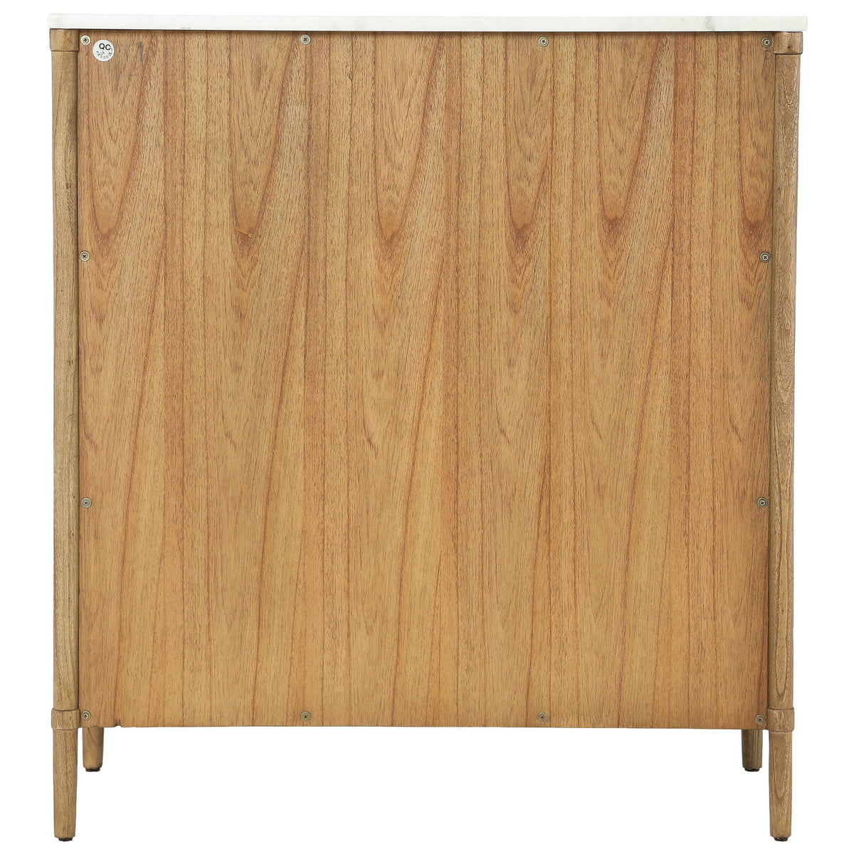 Keiichi Highgrove 5 Drawer Chest of Drawers with Marble Top, view 6