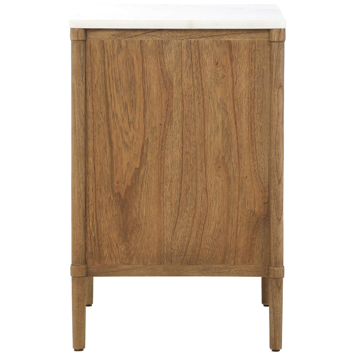 Keiichi Highgrove Bedside Table with Marble Top, view 5