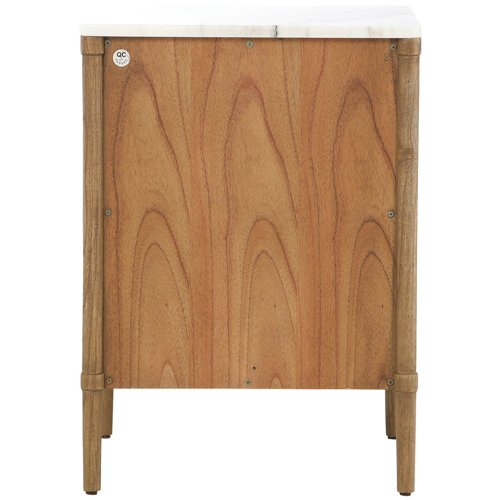 Keiichi Highgrove Bedside Table with Marble Top, view 6