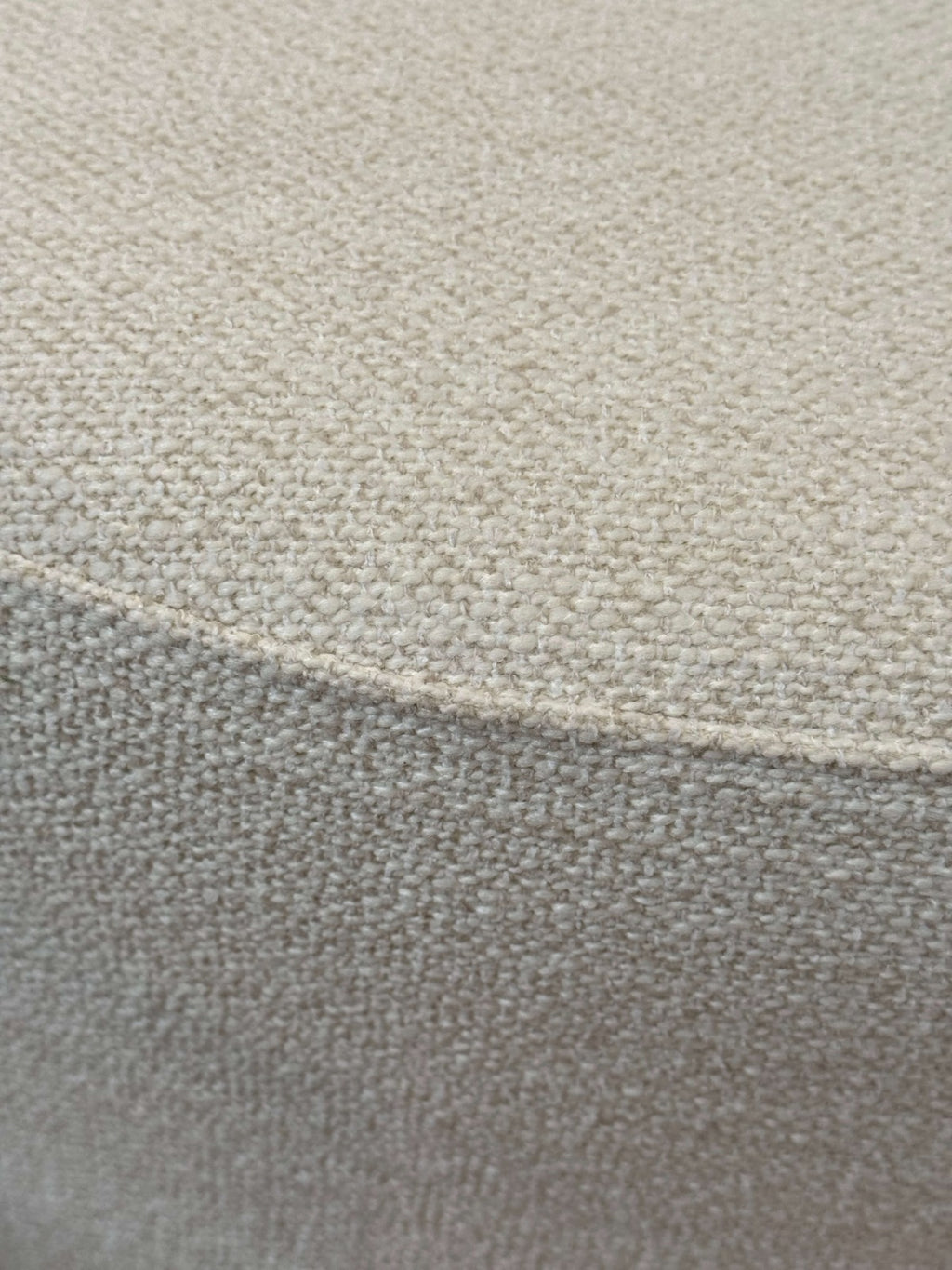 Keiichi Round Footstool in Off-White, view 3