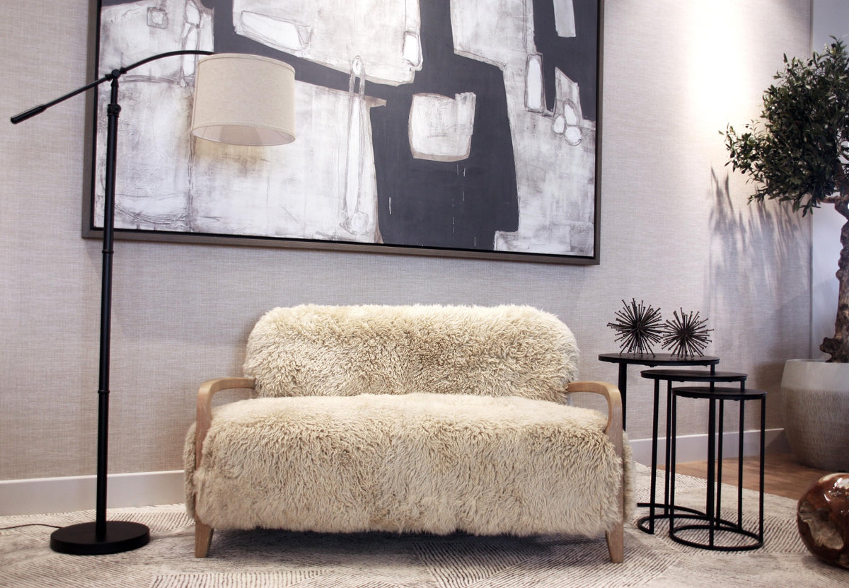 Keiichi Baaarb Real Sheepskin Sofa, view 3