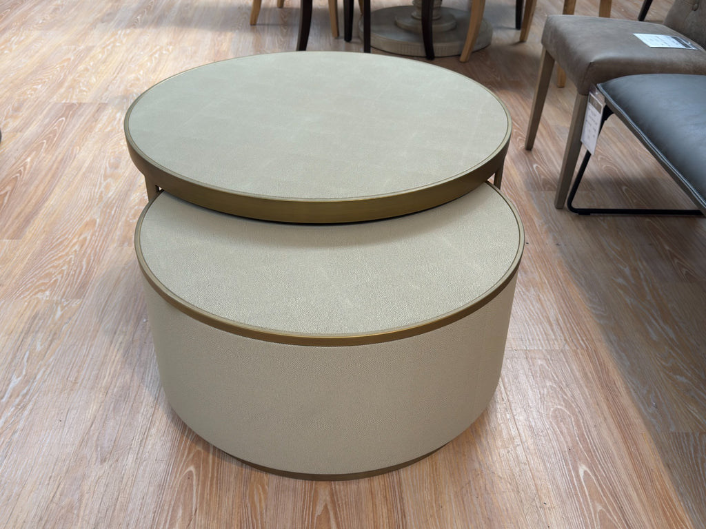 Keiichi Outlet Hazlemere Shagreen Nesting Coffee Table Set, view 3