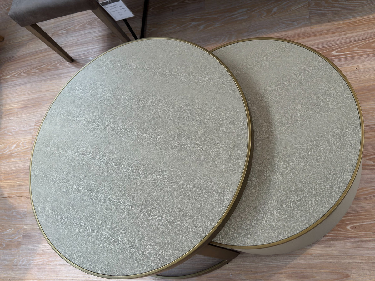 Keiichi Outlet Hazlemere Shagreen Nesting Coffee Table Set, view 4